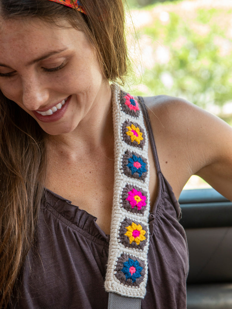 Crochet Seatbelt Cover-view 1