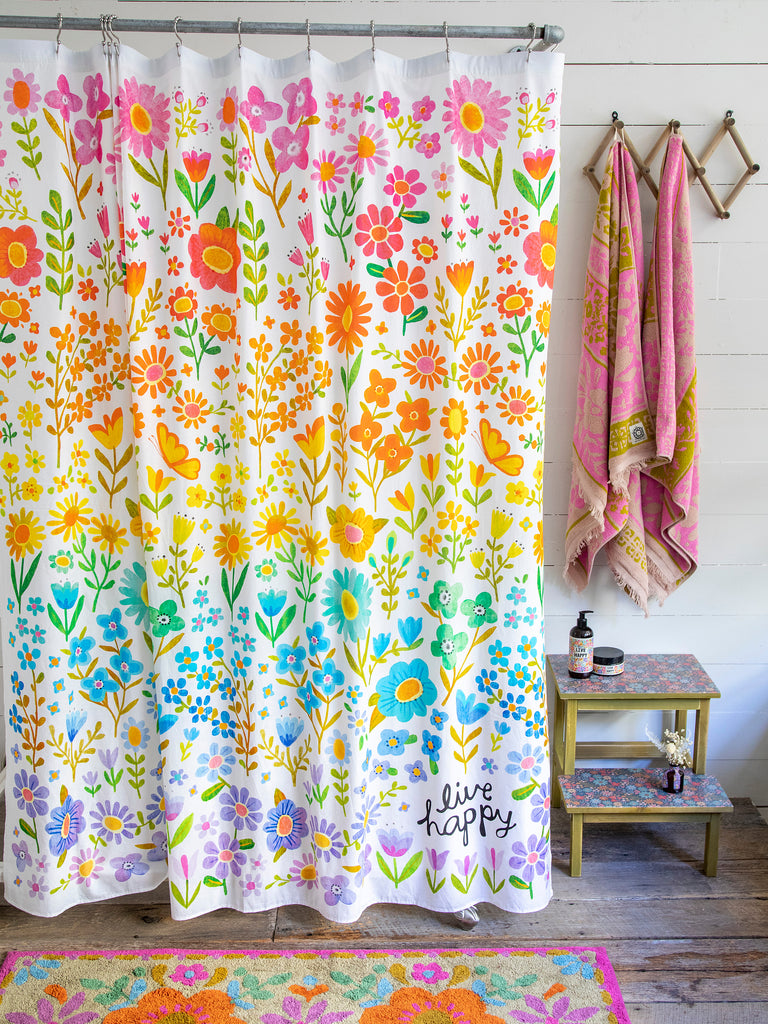 Shower Curtain|Live Happy-view 1