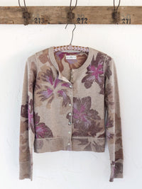 Your Everything Cardigan Sweater - Wisteria Floral-view 1