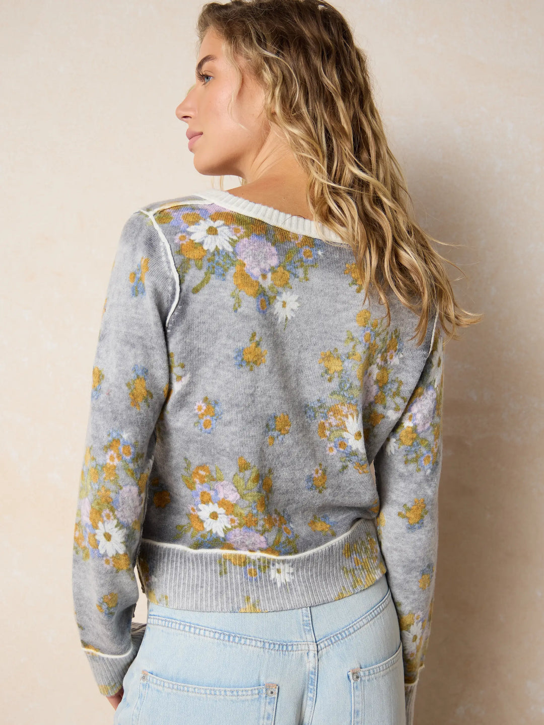 Your Everything Cardigan Sweater - English Garden Charcoal