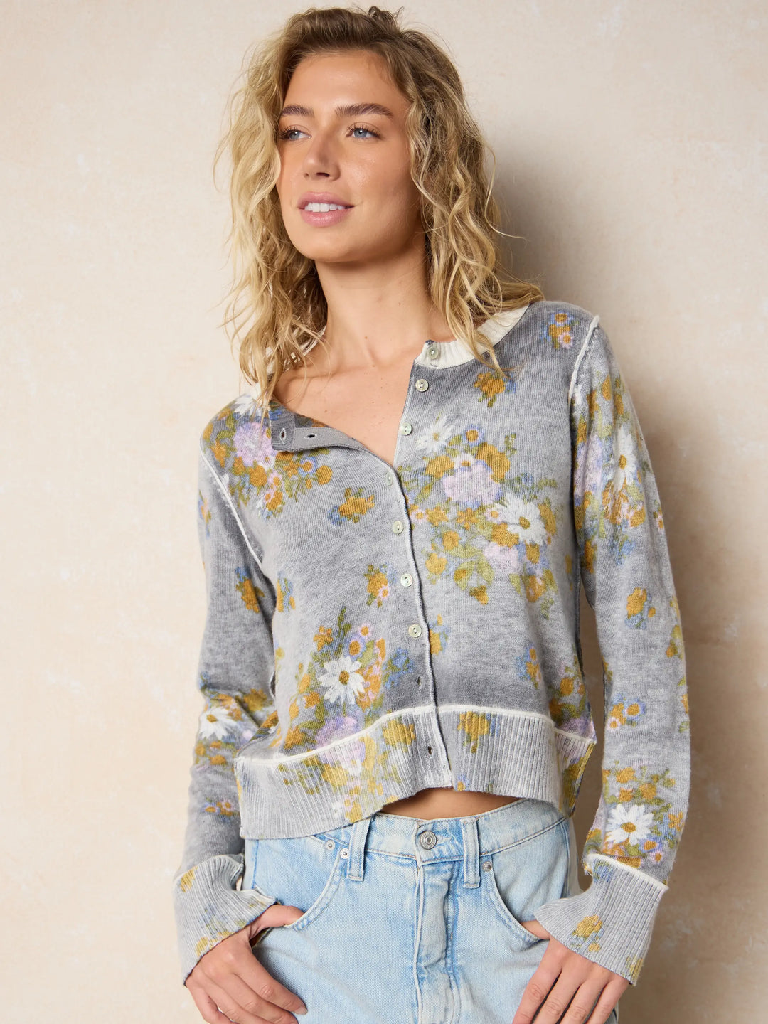 Your Everything Cardigan Sweater - English Garden Charcoal