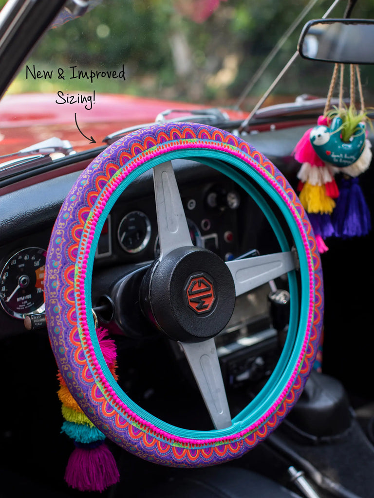 Steering Wheel Cover, 15" - Rainbow-view 1
