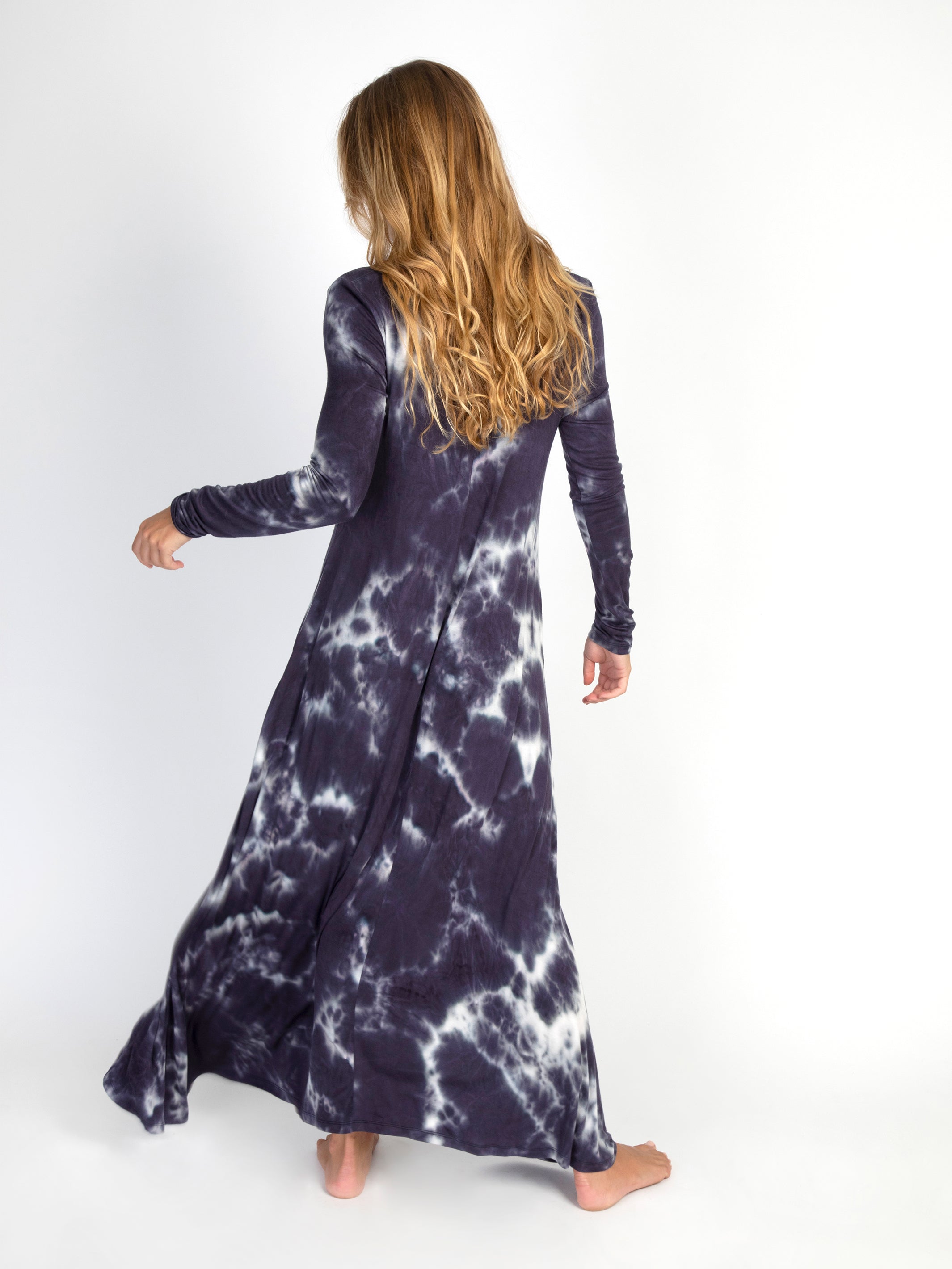 Stevie "ButterSoft" Knit Maxi Dress - Tie-Dye Midnight  Natural Life