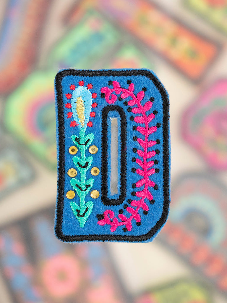Stick-On Letter Patch|D-view 1