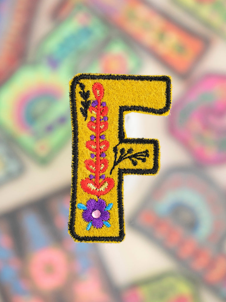 Stick-On Letter Patch|F-view 1