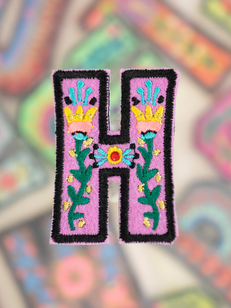 Stick-On Letter Patch|H-view 1