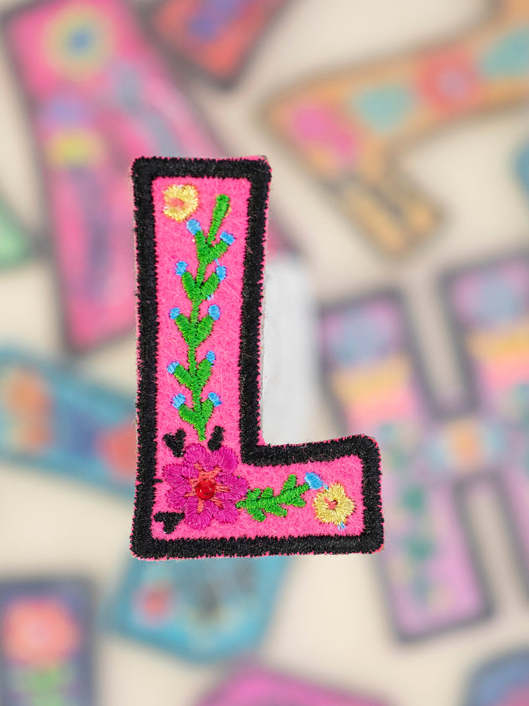 Stick-On Letter Patch|L-view 1