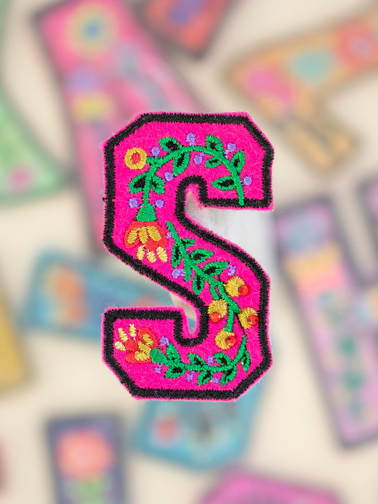 Stick-On Letter Patch|S-view 1