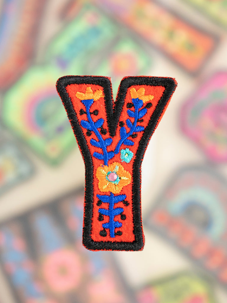 Stick-On Letter Patch|Y-view 1