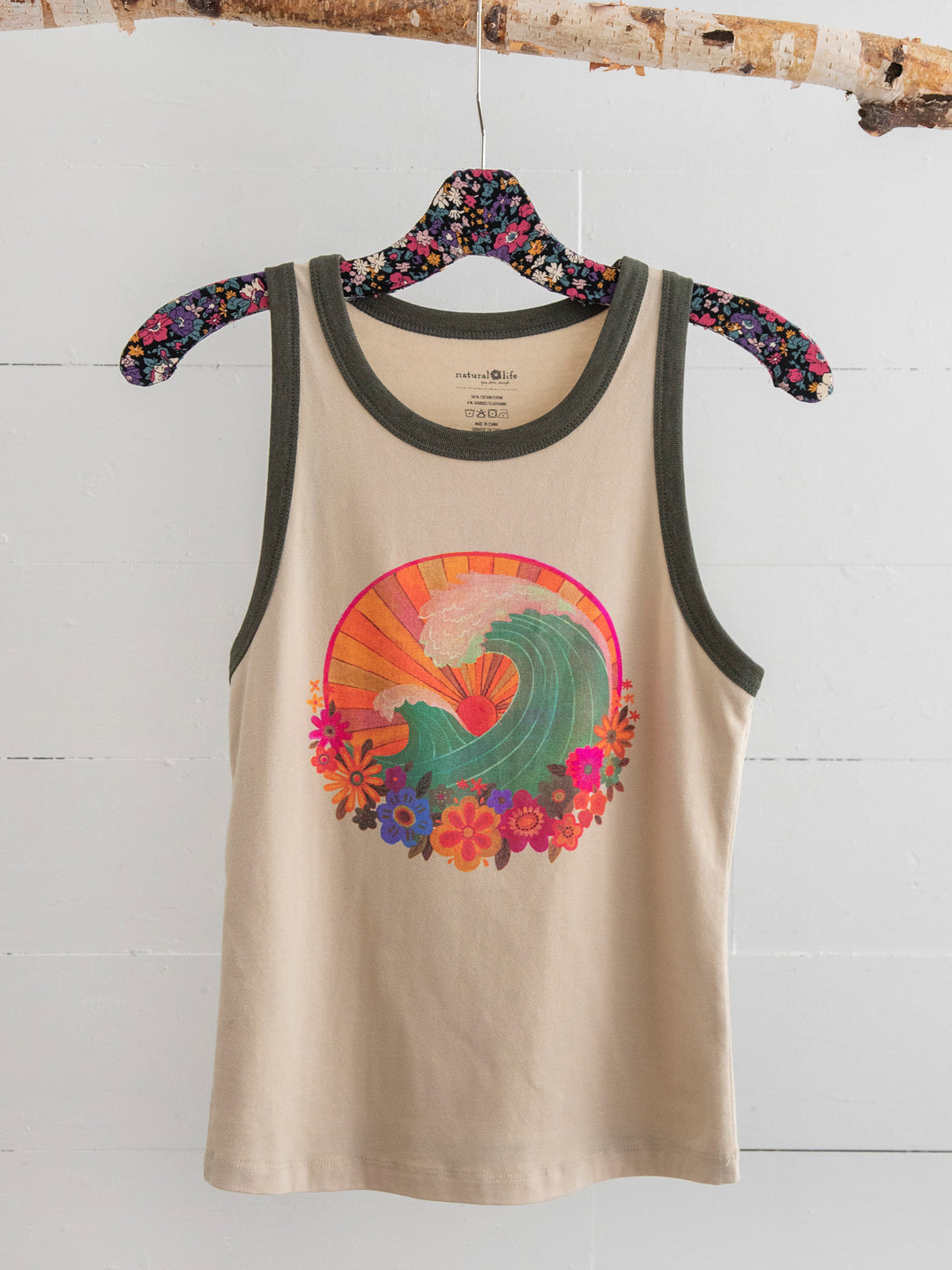 Ringer Tank Top Waves – Natural Life