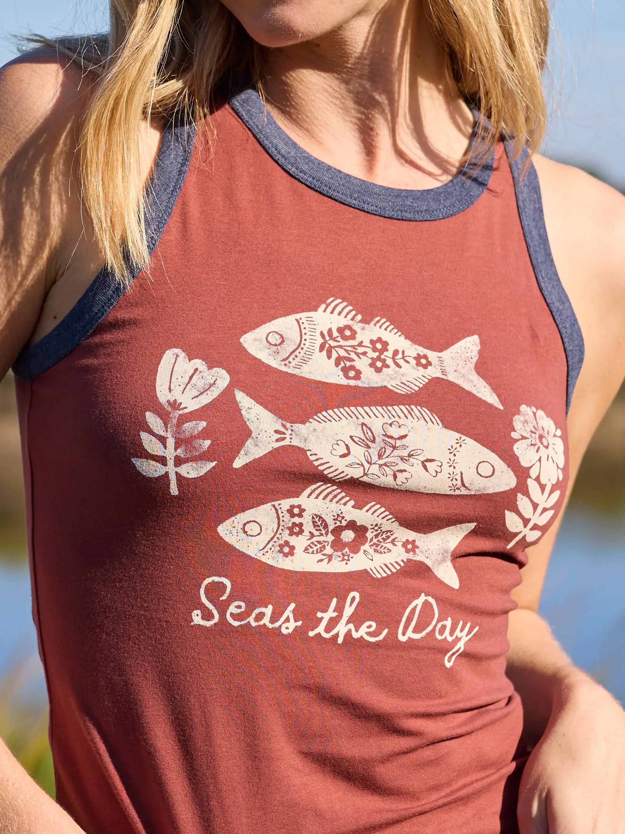 Ringer Tank Top - Seas The Day – Natural Life
