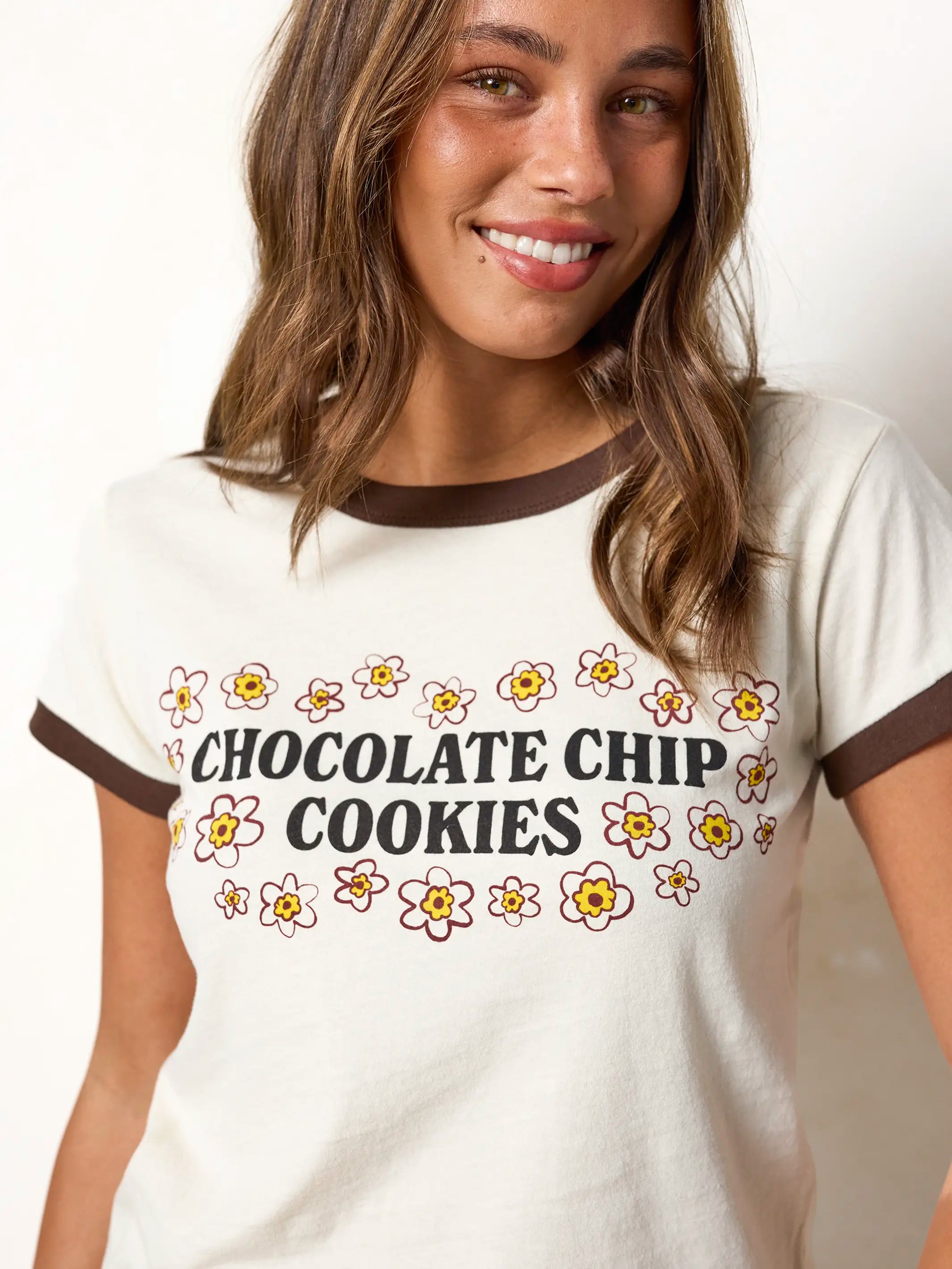 Ringer Cotton Baby Tee Shirt - Chocolate Chip Cookies – Natural Life