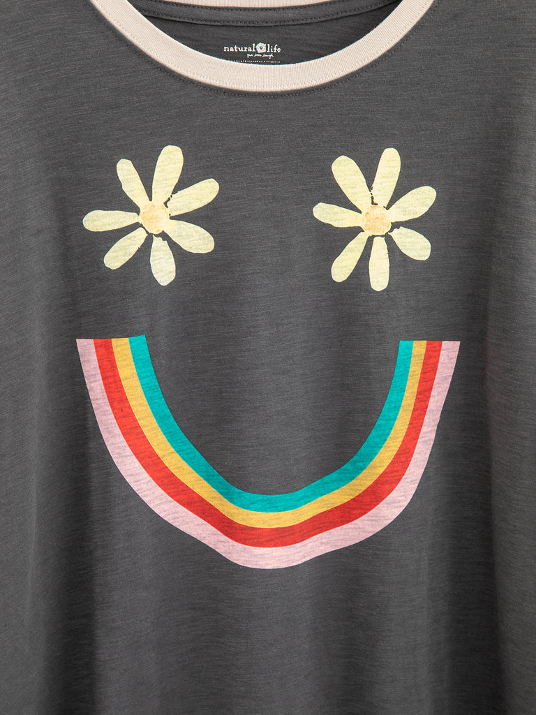 Ringer Tee|Smiley-view 3