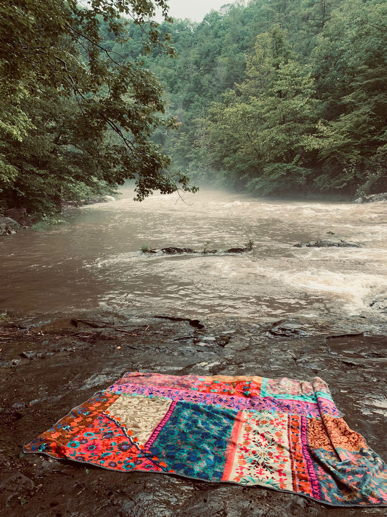 XL Water Resistant Picnic Blanket|Patchwork-view 3