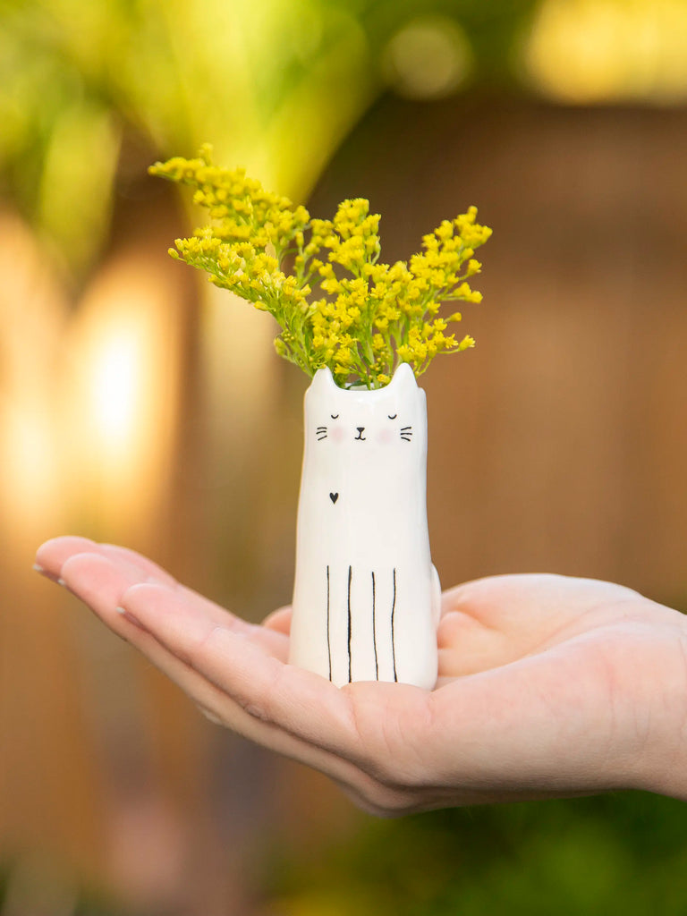 Cutest Little Bud Vase - Cat-view 2