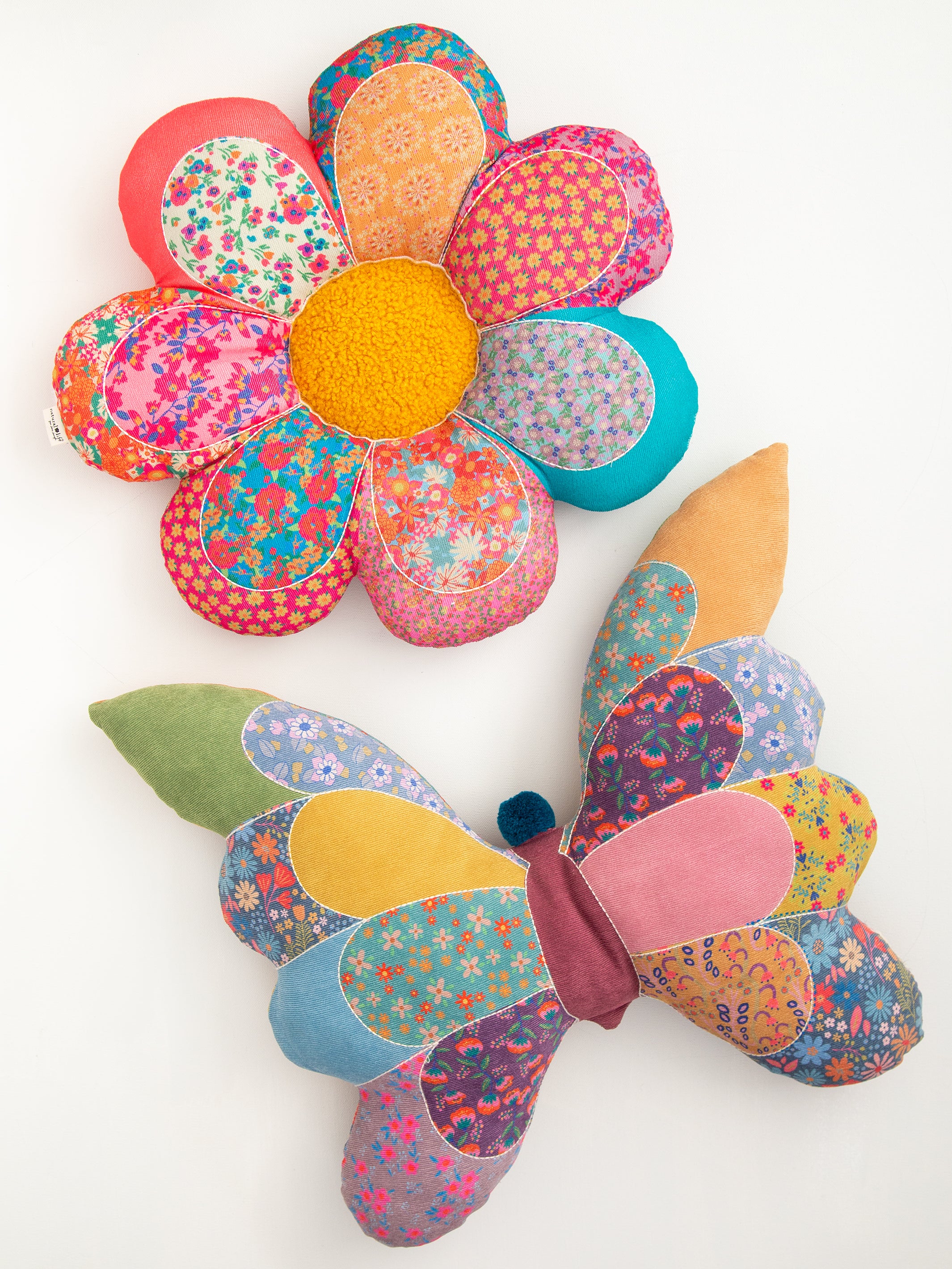 Whimsy Patchwork Pillow - Thumbnail 3