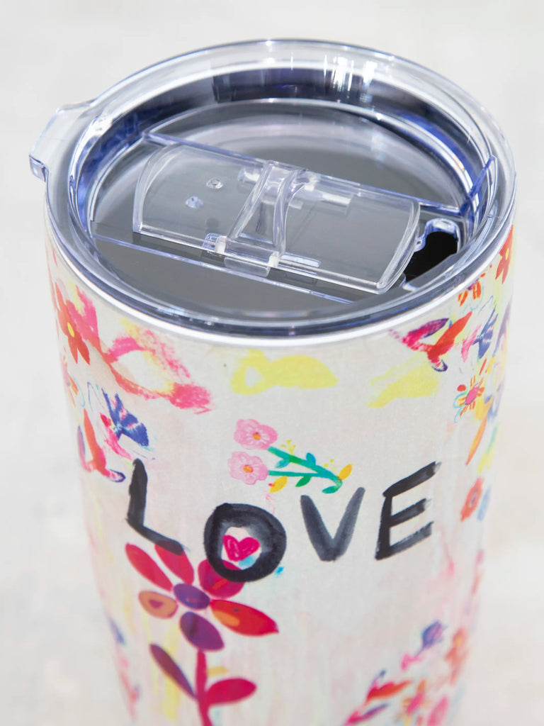 Stainless Steel Tumbler - Life is a Canvas Love-view 2