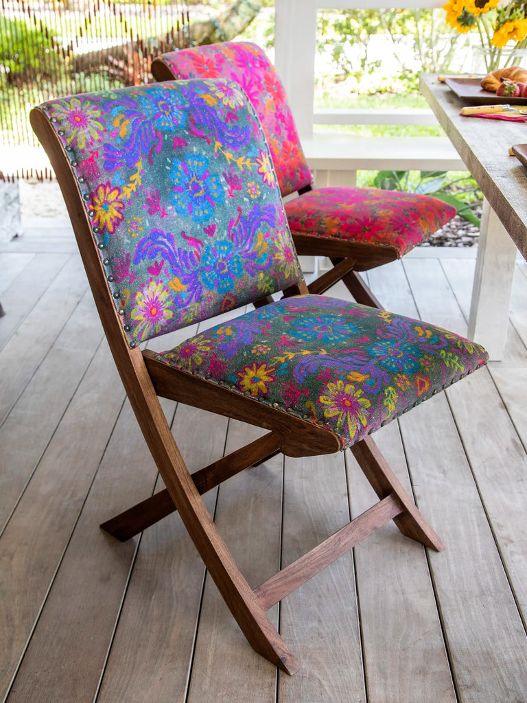 Favorite Anywhere Chair - Indigo Flower-view 1
