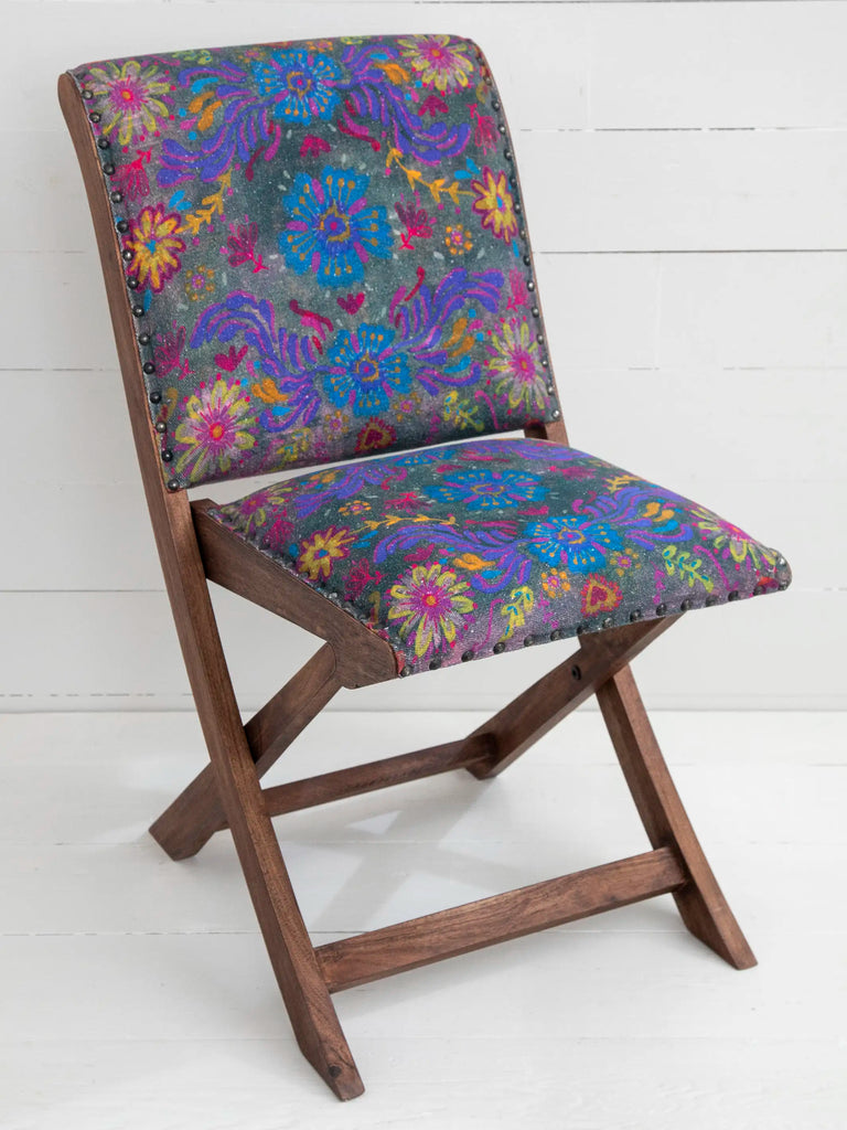 Favorite Anywhere Chair - Indigo Flower-view 2