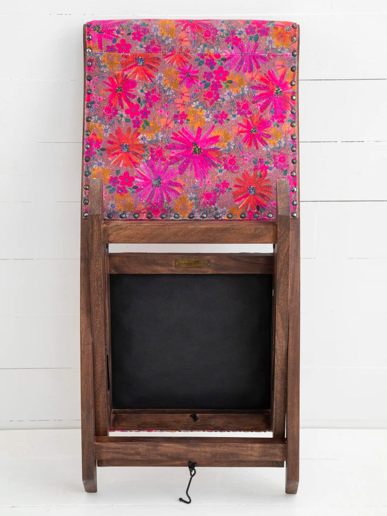 Favorite Anywhere Chair - Charcoal Pink Daisy-view 3