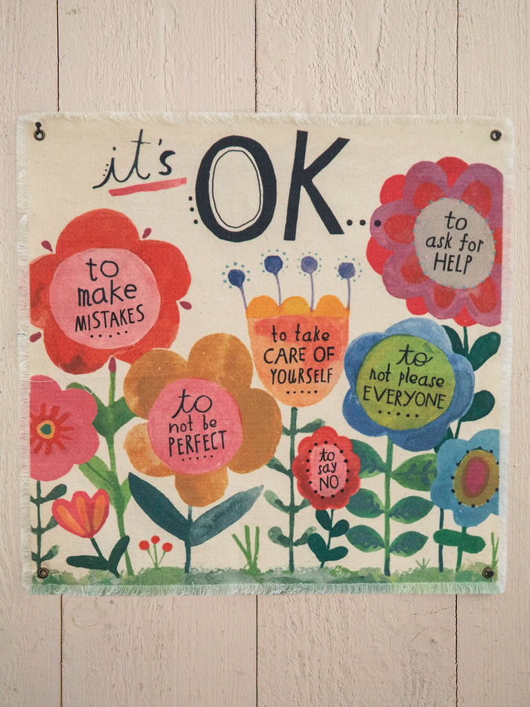 Mini Canvas Tapestry|It's OK-view 2