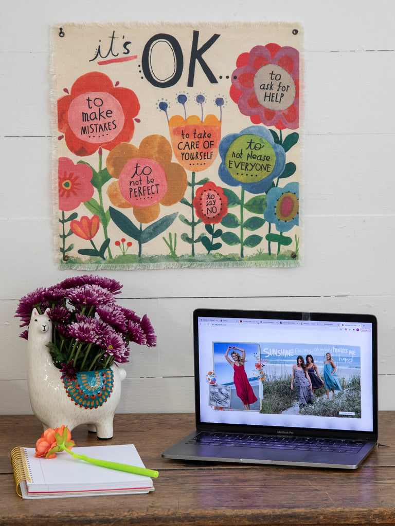 Mini Canvas Tapestry|It's OK-view 1