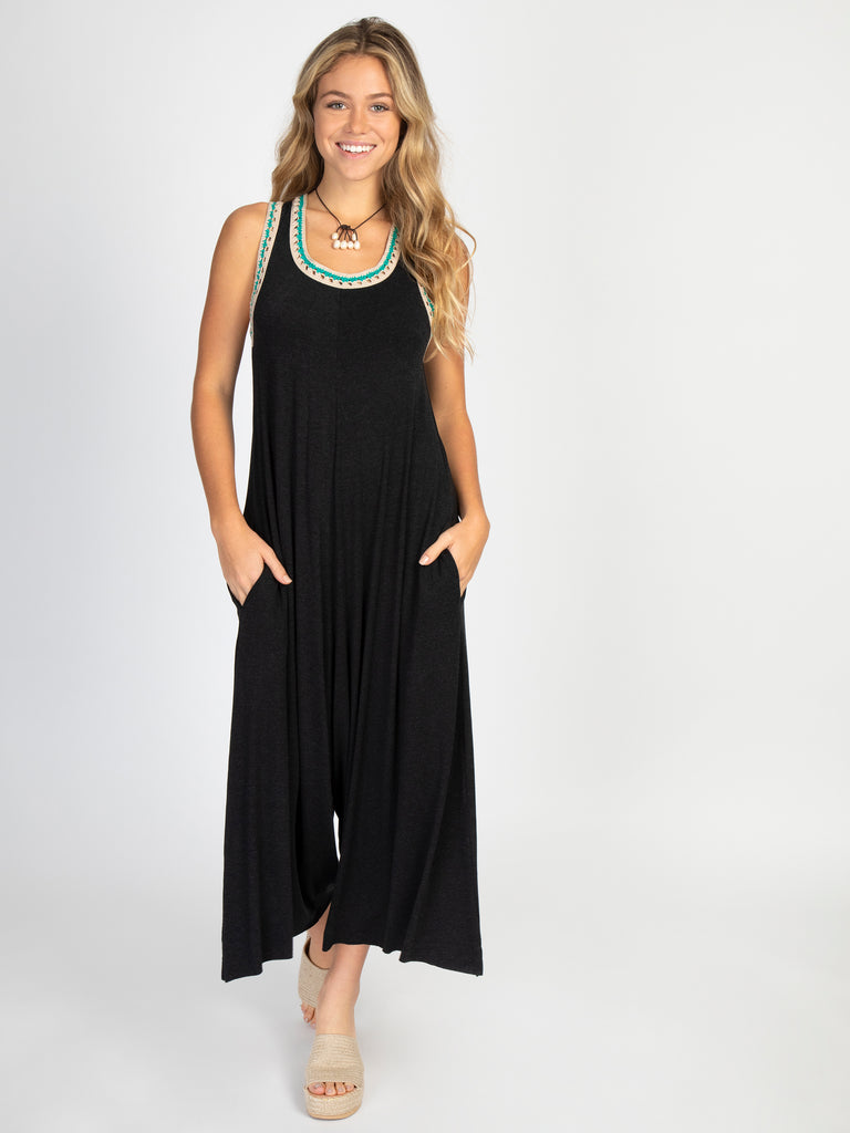 Willow Jumpsuit - Charcoal-view 3