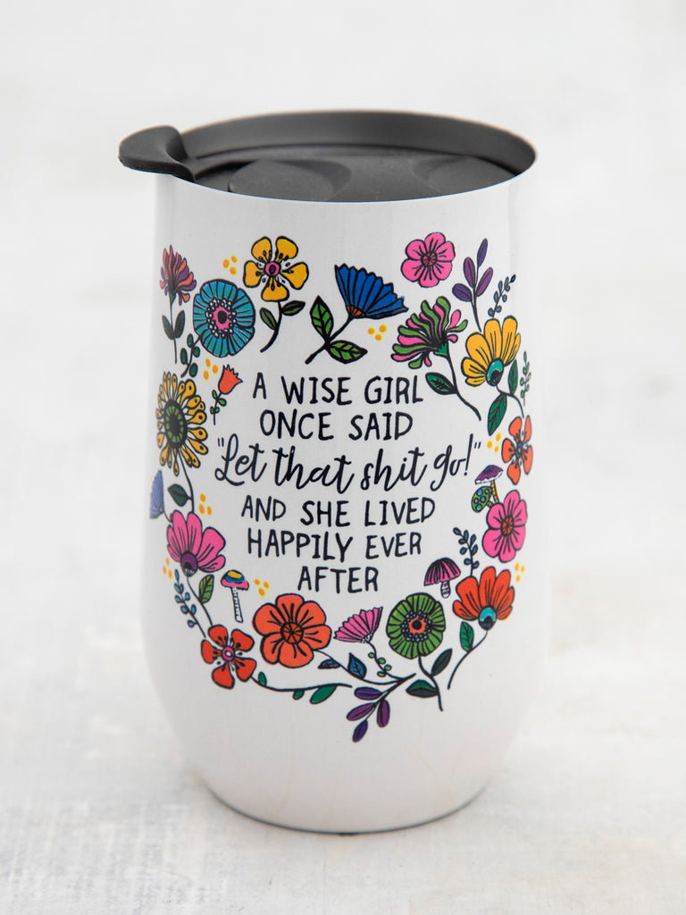 Stainless Steel Wine Tumbler|Wise Girl-view 1