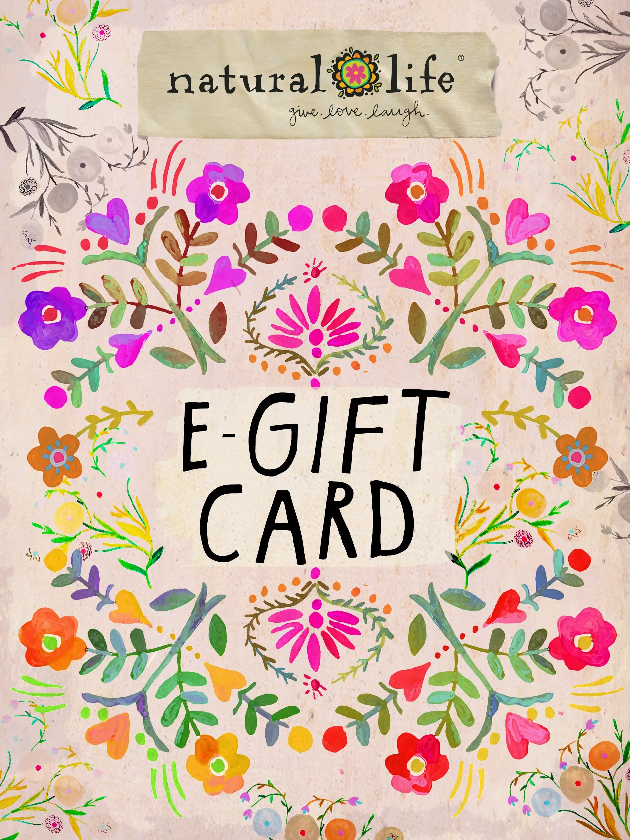 Natural Life E-Gift Card $25.00
