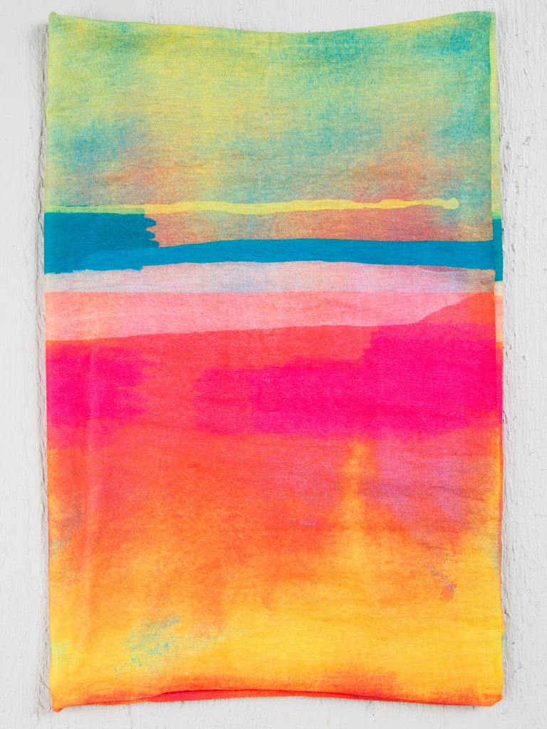 Full Printed Boho Bandeau|Rainbow Ombre-view 3