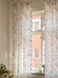 Curtain in front of a window