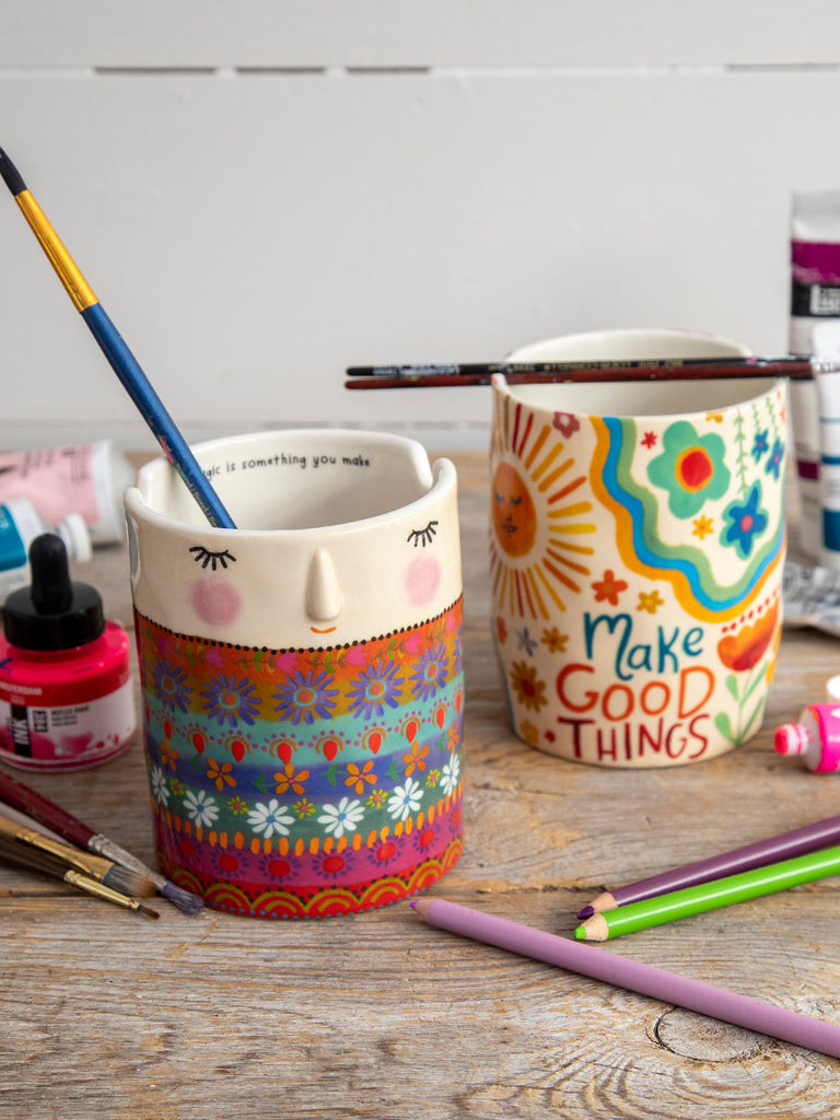 Ceramic Painter's Cup - Make Good Things-view 2