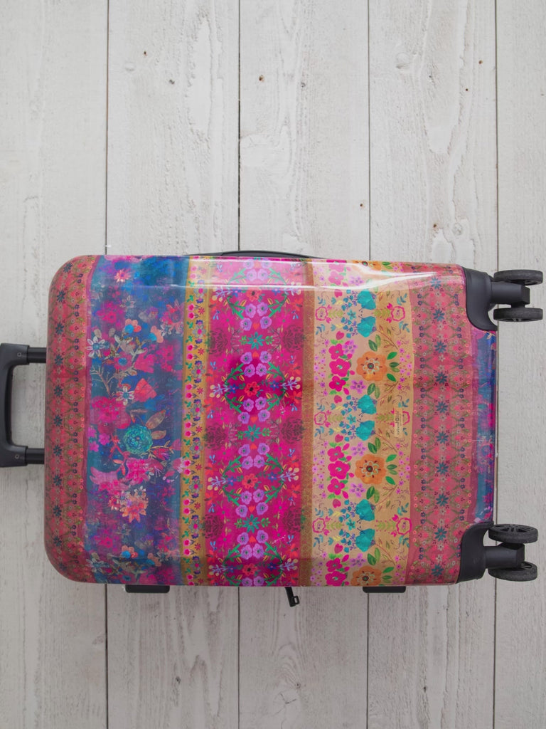 Travel Happy Carry-On Suitcase - Life Is A Canvas Love-view 7