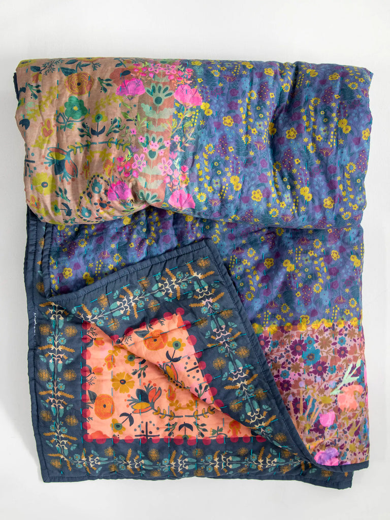 Bungalow Reversible Quilt|Vintage Patchwork-view 2
