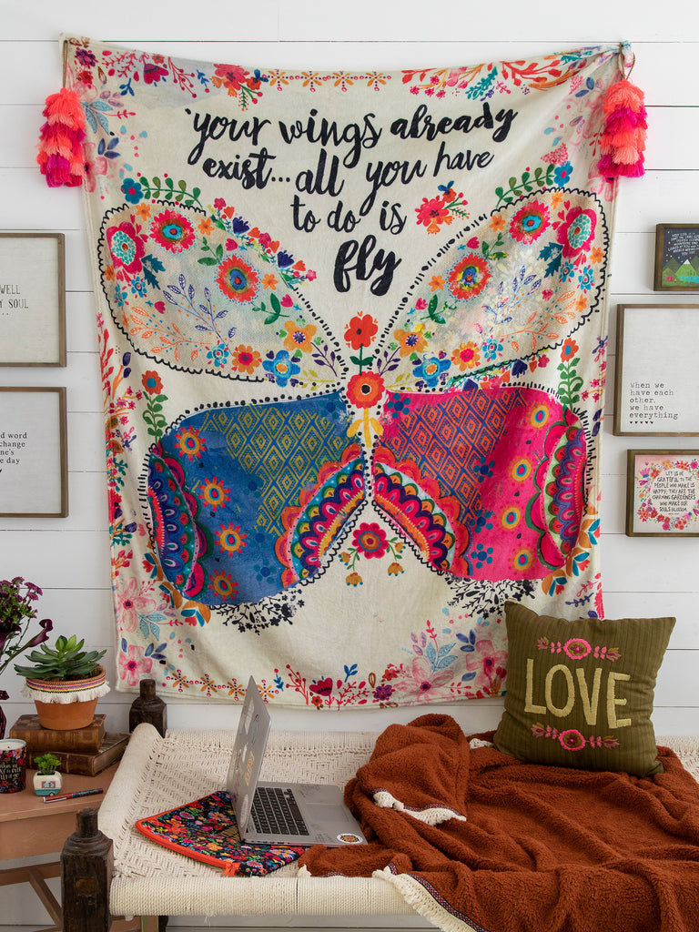 Tapestry Blanket|Your Wings Exist-view 1