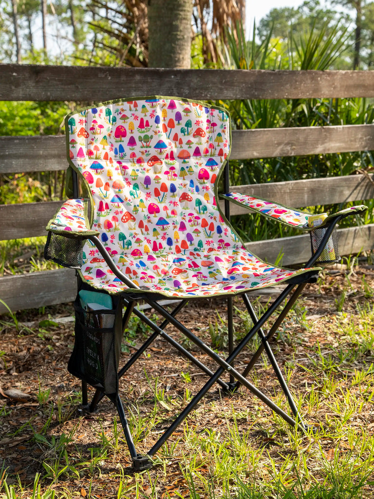Folding Camp Chair - Mushrooms-view 1